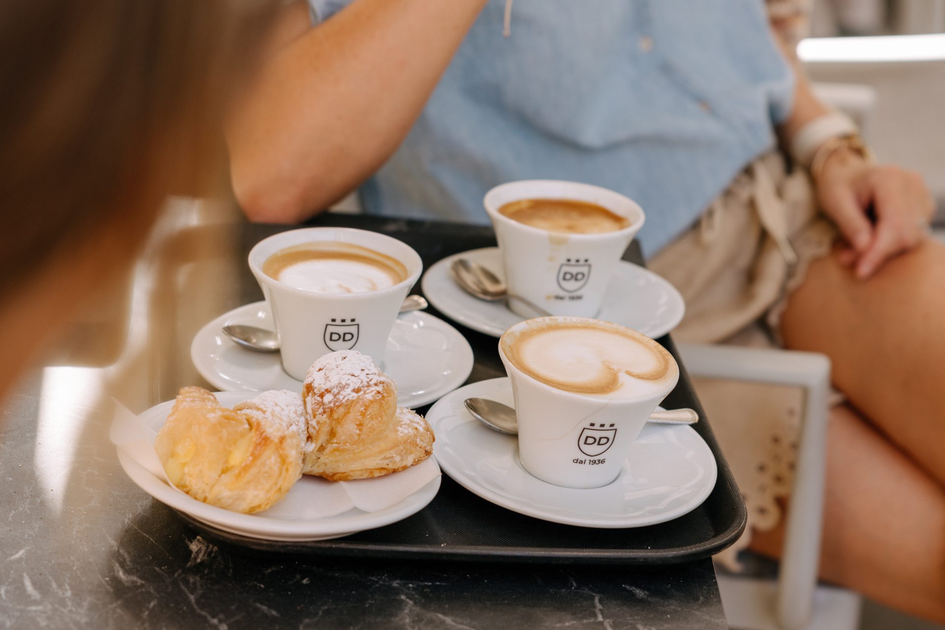 Pastries at Pasticceria Del Dotto in central Camaiore.